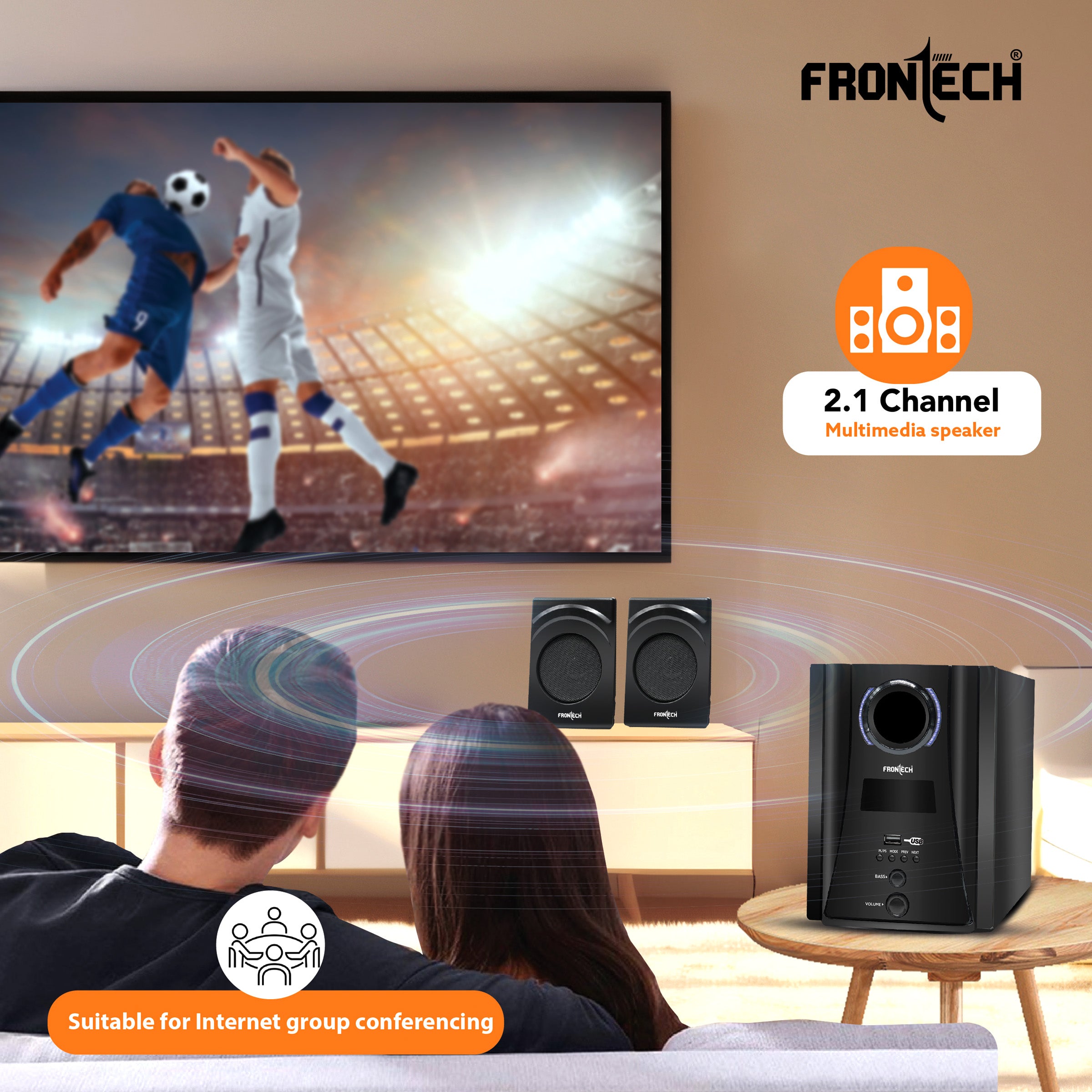 Frontech 2.1 Channel Speaker System (3918) Frontech 2.1 Channel Speaker System (3918)